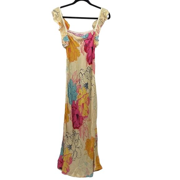 NWT CONDITIONS APPLY Stunning Ruffled Floral Maxi Dress M - Picture 6 of 14